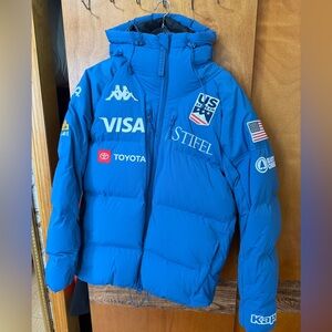 Kappa Blue US Ski Team Puffer Jacket RARE